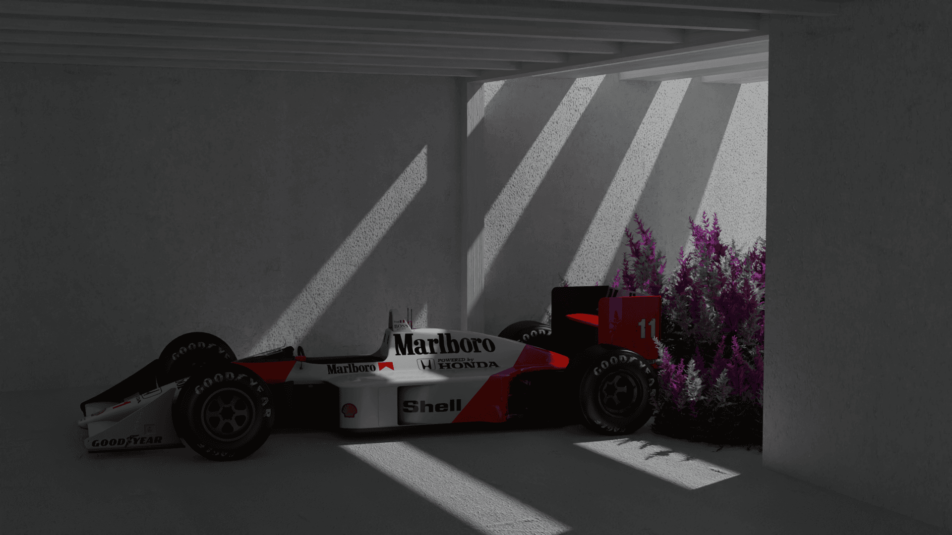 McLaren MP4/4 Garage